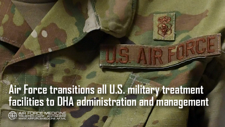 This October, U.S.-based Air Force military treatment facilities transferred administration and management to the Defense Health Agency. (U.S. Air Force illustration)