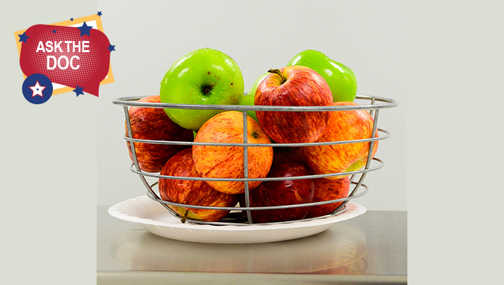 Image of Integrating healthy snacks like fruit into kid’s diets will teach them healthy eating habits. September is National Childhood Obesity Awareness month. (U.S. Air Force photo by Sabrina Fine). Click to open a larger version of the image.