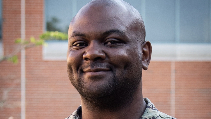  Chief Petty Officer Raymond Weeks smiles for camera