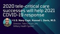 Infographic that says "202 tele-critical care successes will help 2021 COVID19 response"