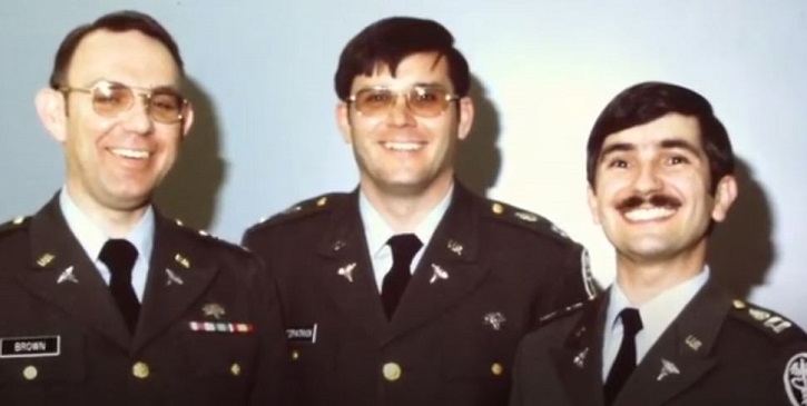 Image of Picture of three men in military uniform.