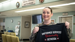 Lt. Amanda Gwyn poses for picture