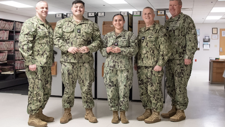 military medical personnel pose for picture