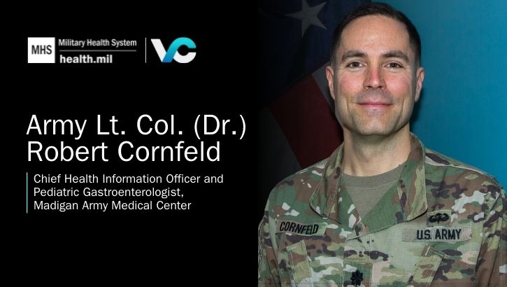Image of Army Lt. Col. (Dr.) Robert Cornfeld shines light on how MHS Video Connect improves provider productivity. .
