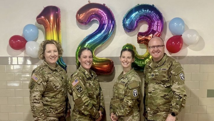 Munson Army Health Center celebrated the 123rd birthday of the U.S. Army Nurse Corps, Feb. 2, which included recognizing four of Munson’s own.  (Photo: Ashley Lobina)