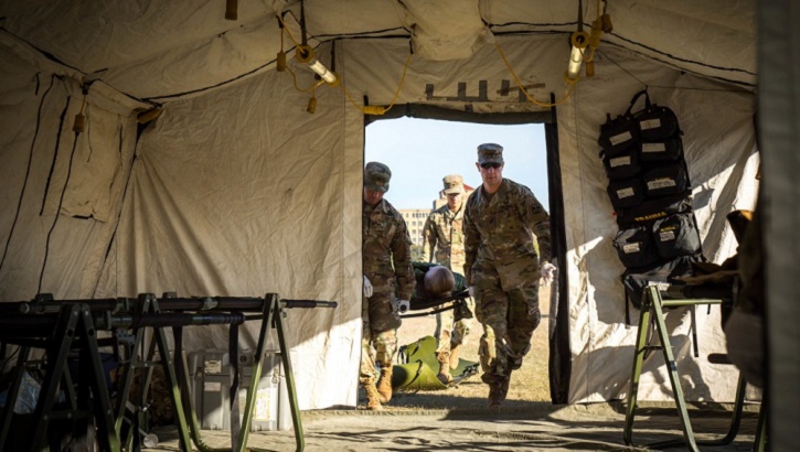 When a medical device breaks down on a medical unit deployed to a remote part of the world, the closest repair parts could be thousands of miles away (U.S. Army photo by Francis S. Trachta)
