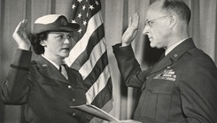 Capt Dorothy Armstrong Elias sworn in