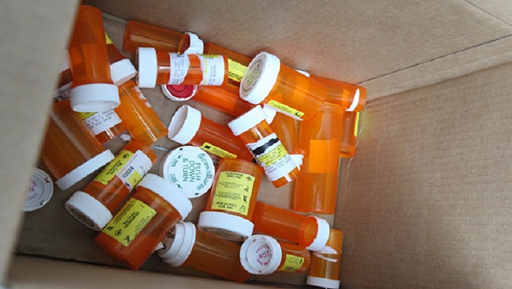 Image of Photo of empty pill bottles. Click to open a larger version of the image.