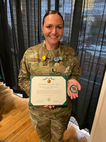 The Department of the Army recognized Air Force 1st Lt. Tiffany Parra for her service supporting a Louisiana ICU during the COVID-19 pandemic. Despite the challenges caring for critical patients brings, she loves her work as an Air Force nurse. (Photo: Courtesy of Air Force 1st Lt. Tiffany Parra)
