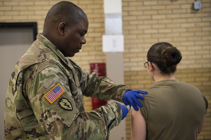 Vaccination is the primary method for preventing influenza and its complications and getting an annual influenza vaccine is the best way to protect yourself and your family from the flu. (U.S. Army photo by Staff Sgt. Erica Knight)