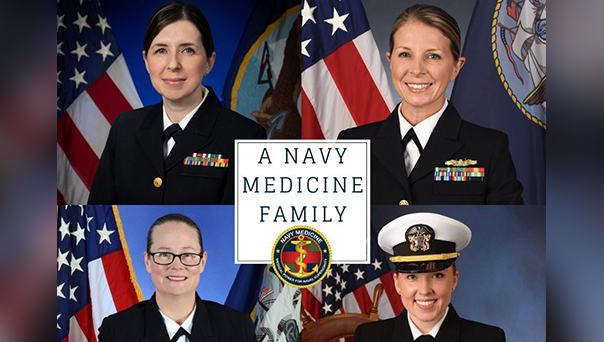 The four Maldarelli sisters serving in the Navy