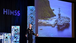 Gen. Place presents at HIMSS in Las Vegas.