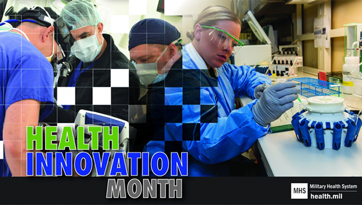 Image of Infographic about Health Innovation Month. Click to open a larger version of the image.