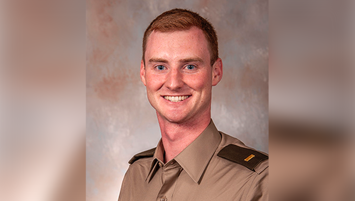 U.S. Army 2nd Lt. Cole Crandall assisted in a medical emergency aboard a flight to Hawaii as he headed for his nephrology rotation. (Courtesy photo: U.S. State Department)