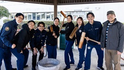 Japanese fellows from United States Navy Medicine Readiness and Training Command Yokosuka participate in a cultural exchange event for their U.S. counterparts at United States Naval Hospital Yokosuka