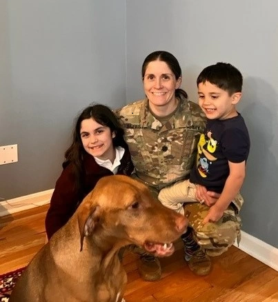 To be quite honest, being a military mom is a lot of work! I am proud of my service, and I love showing my kids how important that service is and that I am blessed to serve every day. I especially love to show them that women can be in the military too – and successfully balance both full-time careers. I truly believe that my time in the military has made me a better mom – and a better person! LTC Kristin Agresta, Acting Division Chief,  Defense Health Agency Public Health, Veterinary Services Division.