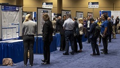 Attendees enjoying the 2022 MHSRS scientific poster presentation