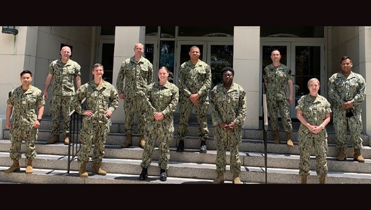 Image of Members of the COVID-19 Health Action Response for marines Team. Click to open a larger version of the image.