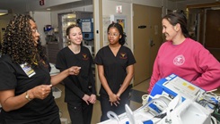 Dr. Angelia Washington, Abigail Brown, and Madison Pankey