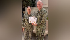 Navy Chaplain receiving board certification
