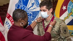 Military personnel receiving the Order of Military Merit