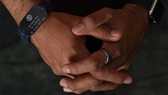 A picture of hands folded together