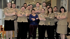 Naval Hospital Bremerton’s Pediatric Clinic and Immunization Clinic personnel pose for picture