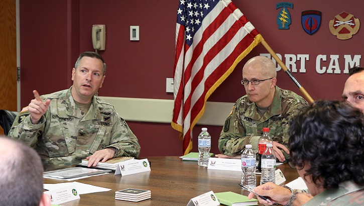Army Maj. Gen. Ron Place, who was recently confirmed for promotion to lieutenant general and selected to serve as the next director of DHA, visited Blanchfield Army Community Hospital and Fort Campbell, Kentucky, Aug. 7 for more discussion about the hospital’s transition to DHA Oct. 1. (U.S. Army photo)