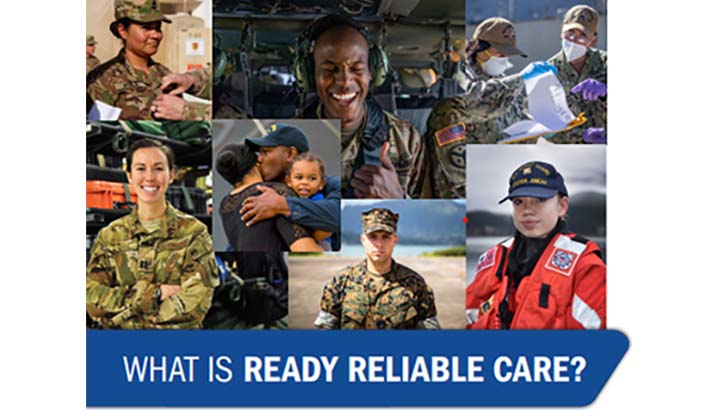 Image of Ready Reliable Care is the Military Health System's framework for ensuring high-quality health care across the force.