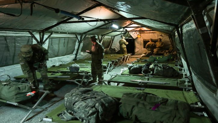 Image of Being deployed may not always make it possible for service members to get proper sleep, but experts recommend they try to adopt healthy sleep practices as much as possible, such as using their bed or cot only for sleeping.