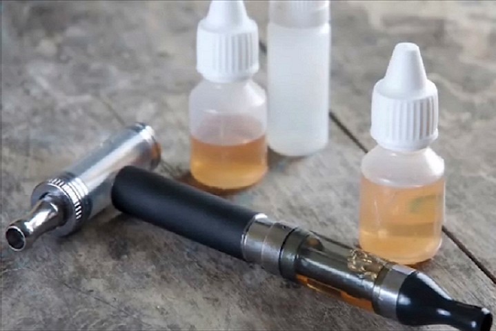 Vaping and using e-cigarettes have become very popular in recent years, but users should be aware of known risks and potential dangers. Electronic nicotine delivery systems use noncombustible tobacco products and typically contain nicotine, flavorings, and other chemicals. (DoD file photo)