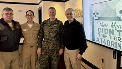 Medical personnel from all over the island of Okinawa, Japan gathered together in a large audience to attend a two-day refresher course on Military Tropical Medicine.