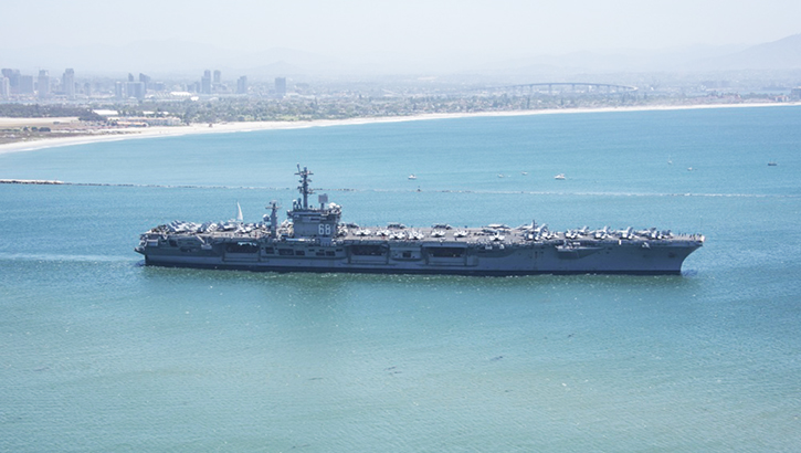 Image of USS Nimitz. Click to open a larger version of the image. Click to open a larger version of the image.