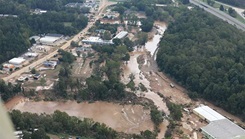 The North Carolina National Guard continues to deploy military capabilities in support of State authorities to protect the lives and properties of fellow Citizens. The Uniformed Services University center for the study of traumatic stress offers support and resources to communities affected by Hurricane Helene. (Photo by U.S. Army National Guard Sgt. 1st Class Leticia Samuels)