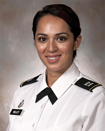 Headshot picture of Army Maj. Crystal Kelley