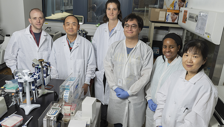 Military medical personnel at the The Viral Diseases Branch of Walter Reed Army Institute of Research