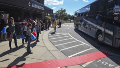 U.S. Navy Medicine Readiness and Training Command Camp Lejeune welcomed home sailors with Expeditionary Medical Unit 10 Golf Rotation 16 on Nov. 16, 2024. The homecoming concluded an eight-month deployment in support of Operation Inherent Resolve in Erbil, Iraq where the team provided Role II medical care for deployed forces in Iraq. (Photo by U.S. Navy Petty Officer 2nc Class Justin Woods/Naval Medical Center Camp Lejeune)