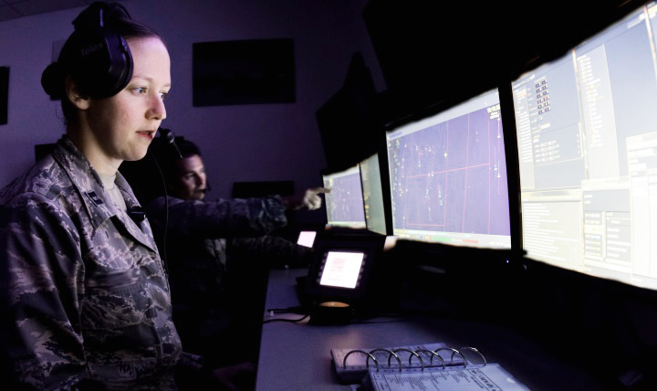 Blue light produced by smartphones and computer monitors interferes with the brain’s production of melatonin, the hormone that makes people sleepy. The Navy’s Bureau of Medicine is working on lens tinting to block blue light and enhance the sleep of service members. MHS announced this innovation among many others in 2017. (U.S. Air Force photo by Greg L. Davis) 