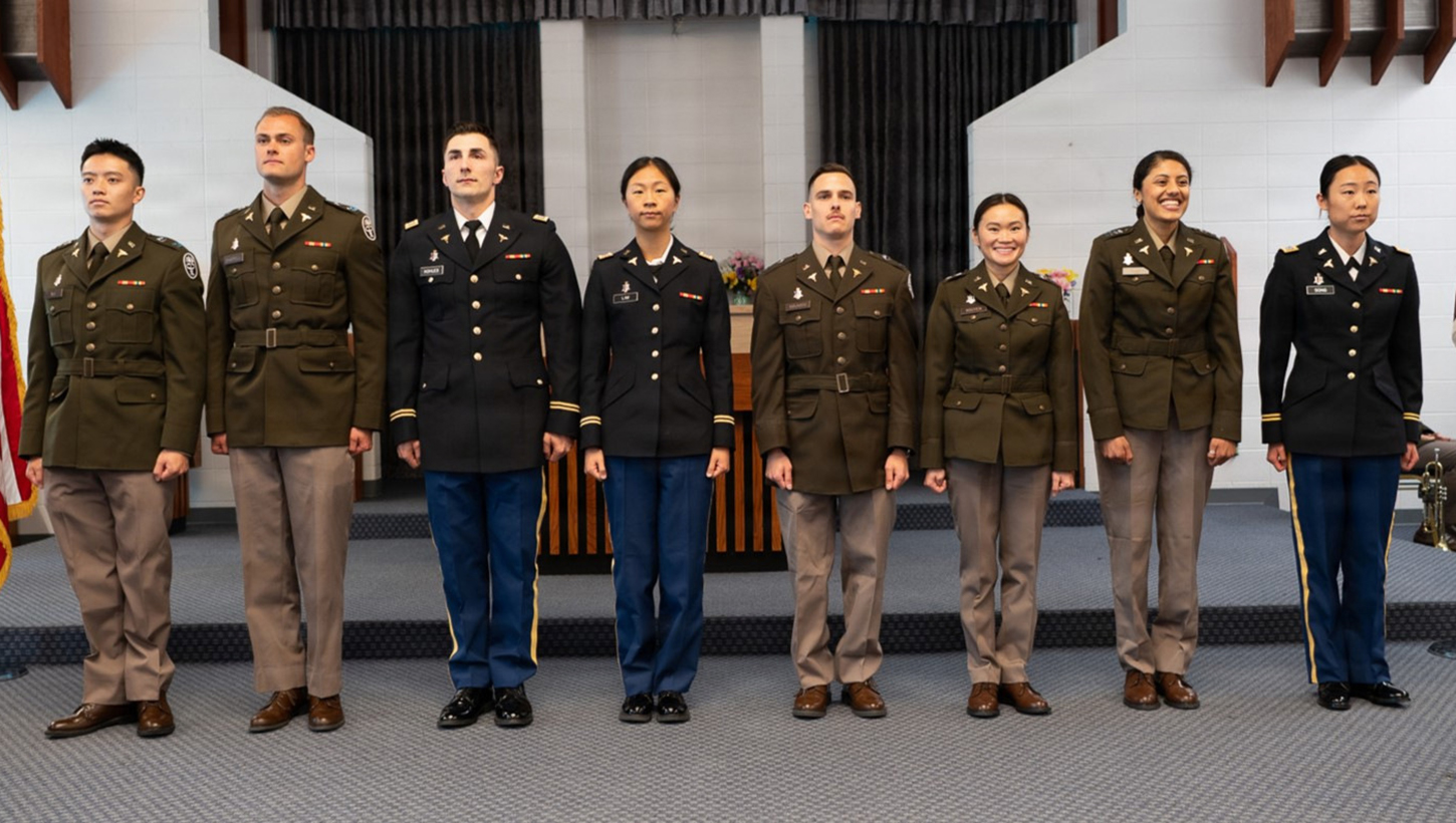 (right to left): Capt. Justin Bui, Capt. Brett Chappell, Capt. Eli Maayan, Capt. Nicole Lim, Capt. Johnathan Kohles, Capt. Jennifer Nguyen, Capt. Rakhi Shah, and Capt. BuKyung Song.