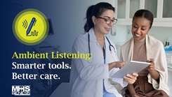A doctor speaking with a patient