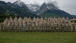 U.S. Department of War medical leaders and joint partners pose for a group photo