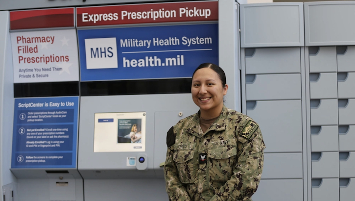 Hospital Corpsman 3rd Class Valeria Ortiz poses for picture