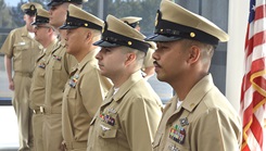  Chief Hospital Corpsmen Jessie Christian Alday, Lee Halls, Robert Lee O’Bryant, Miles Steele and Chief Logistics Specialist Steven Alexander Gardiner