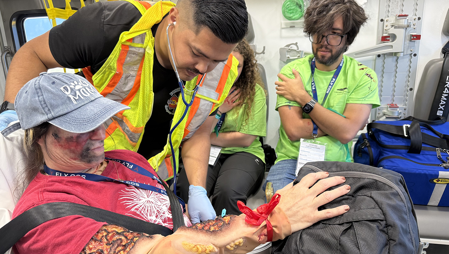 Evans personnel participating in an exercise