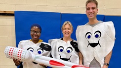 Civilian and military dental professionals from Fort Polk