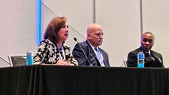 Dr. Christine Bader speaking at the 2025 Military Health System Conference