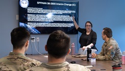 Photo of the promotion of holistic health and a a culture of fitness by Space Force leaders. 