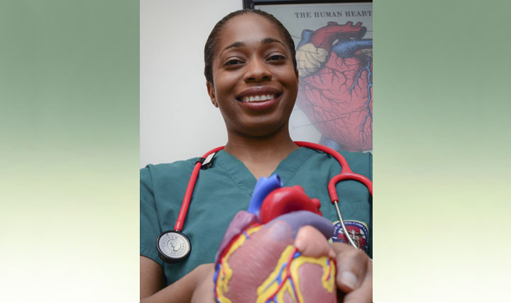 Navy Lt. Cmdr. Cecily Dye is chief cardiologist at Naval Medical Center Camp Lejeune, North Carolina. (U.S. Navy photo by Petty Officer 2nd Class Nicholas N. Lopez)