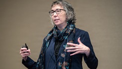 Dr. Amy Adler, clinical research psychologist and senior scientist with the Center for Military Psychiatry and Neuroscience at the Walter Reed Army Institute of Research, presents acute stress reaction management research findings