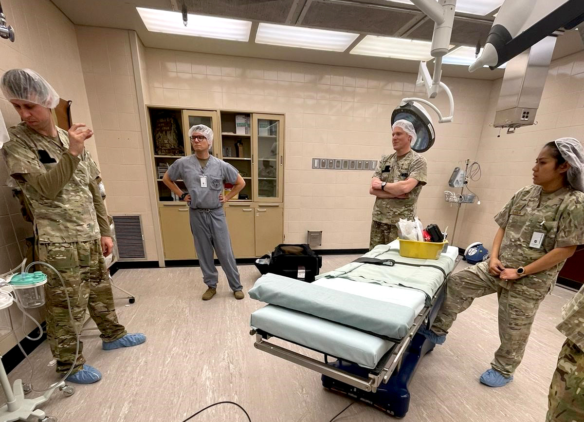 Image of Members of the U.S. Air Force 86th Medical Group ground surgical team from Ramstein, Germany set-up a temporary surgical unit at Incirlik Air Base, Turkey, in response to assistance requested following an earthquake that hit the country in February.